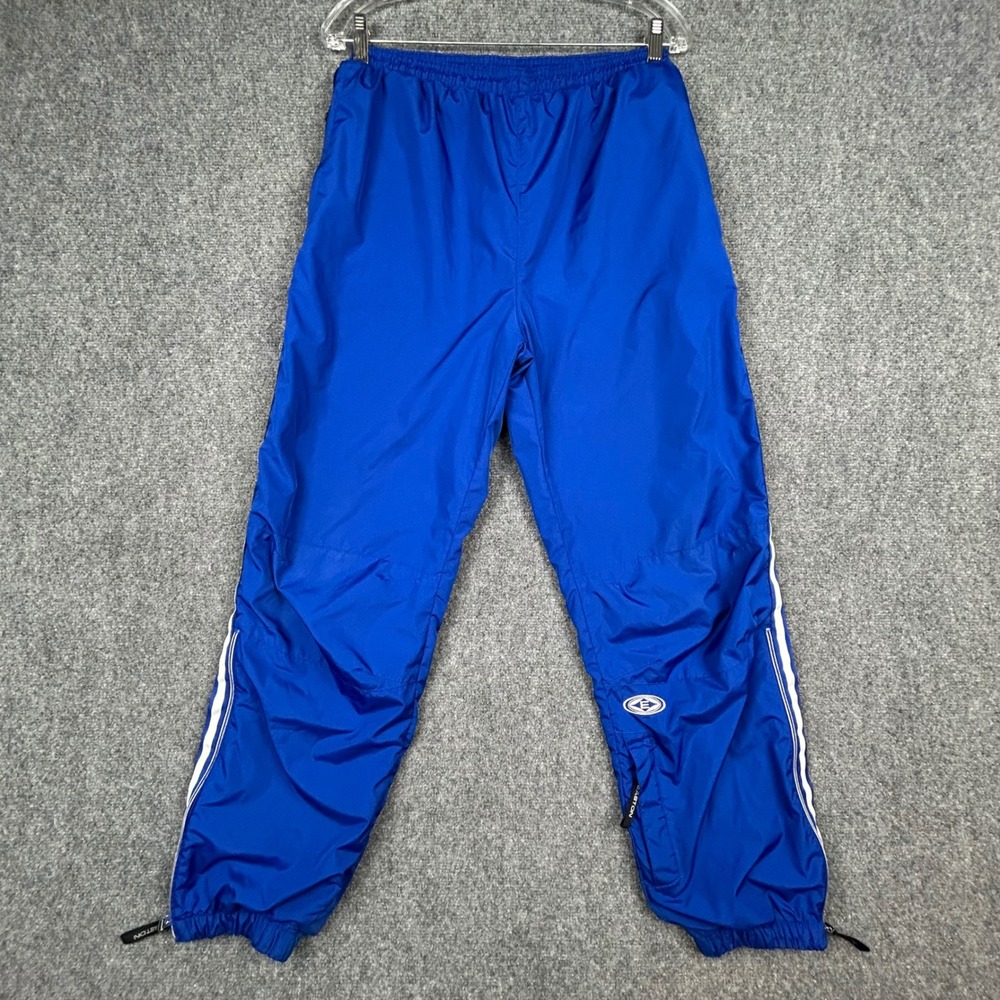 VTG Easton Track Pants Mens M Blue Sporty Windbreaker 90s Y2K Gorpcore